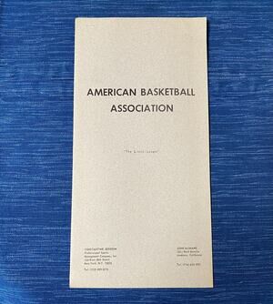 1967 ABA Promotional Brochure Pre NBA Pamphlet American Basketball Association